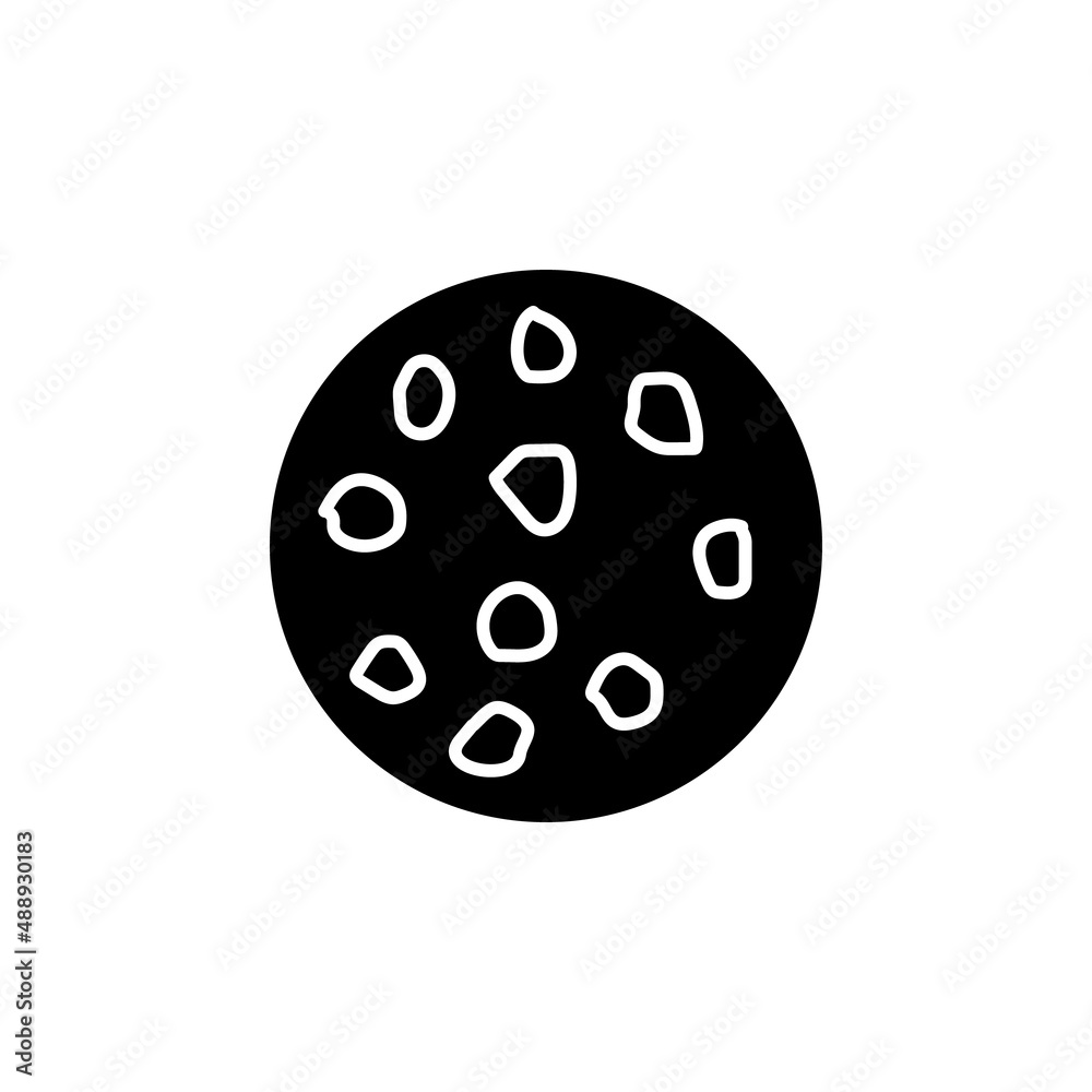 Cookie icon in vector. Logotype