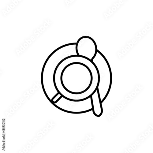 Coffee Spoon icon in vector. Logotype