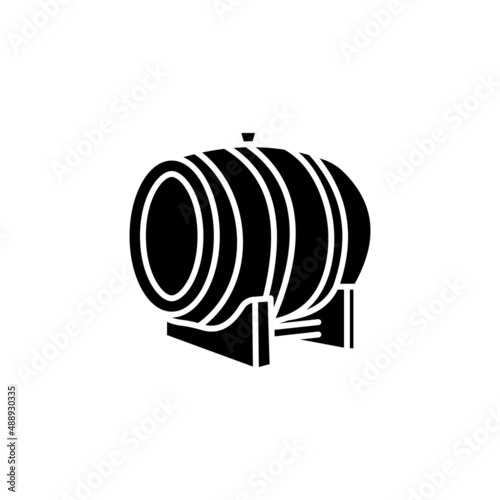 Wine Barrel icon in vector. Logotype