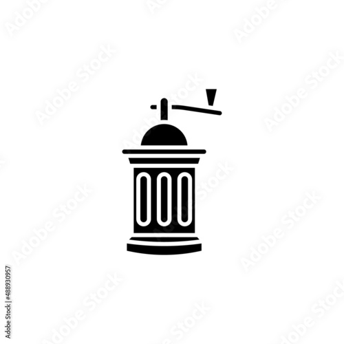 Coffee Grinder icon in vector. Logotype