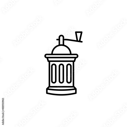 Coffee Grinder icon in vector. Logotype