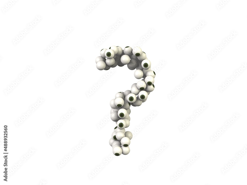 Eye Ball Themed Font Question Mark Eye Ball Themed Font Question Mark