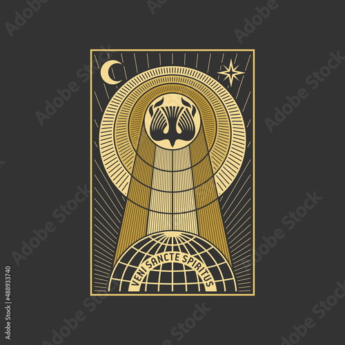 Christian illustration - come Holy Spirit
