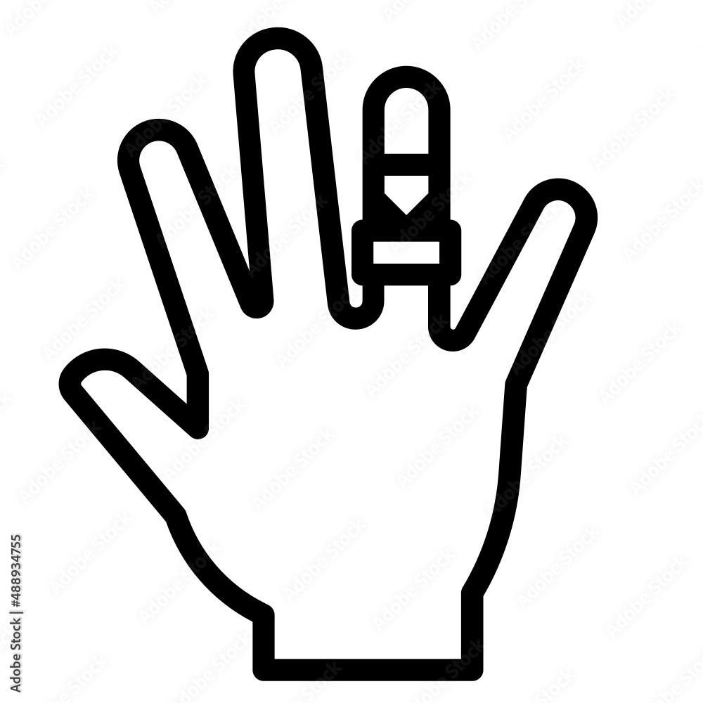 finger line icon