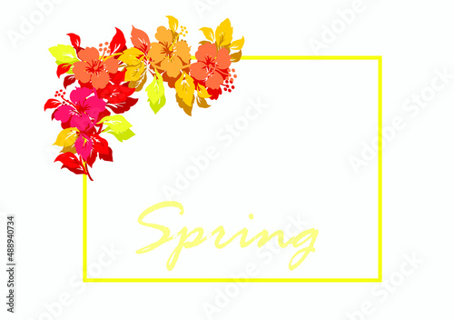 Set of backgrounds, banners. Each element represents one of the four seasons of the year: spring, summer, autumn, winter. Vector illustration