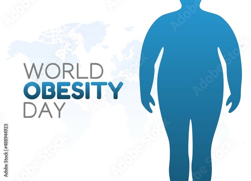 vector graphic of world obesity day good for world obesity day celebration. flat design. flyer design.flat illustration.