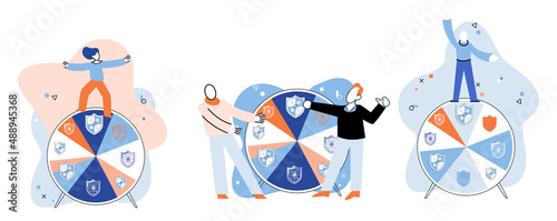 Confidence concept. Person has private conversation metaphor. Confidential communication. Trust property, reassuring partnerships, conviction. Protection of intellectual property. Confidential data