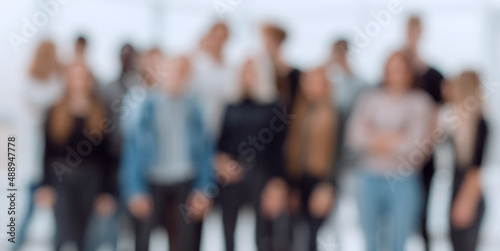 background image of a group of diverse young people