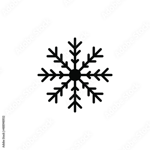 Winter, Snowfall, Snow, Snowflake Solid Icon Vector Illustration Logo Template. Suitable For Many Purposes.