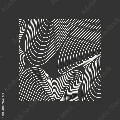 Trendy abstract aesthetic creative minimalist artistic geometric composition