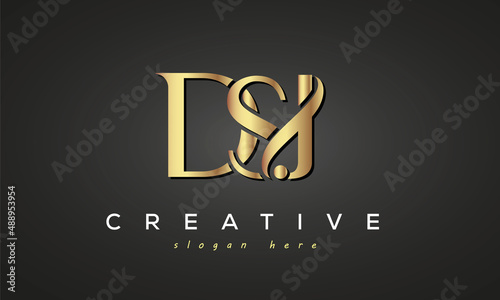 DSJ creative luxury logo design photo