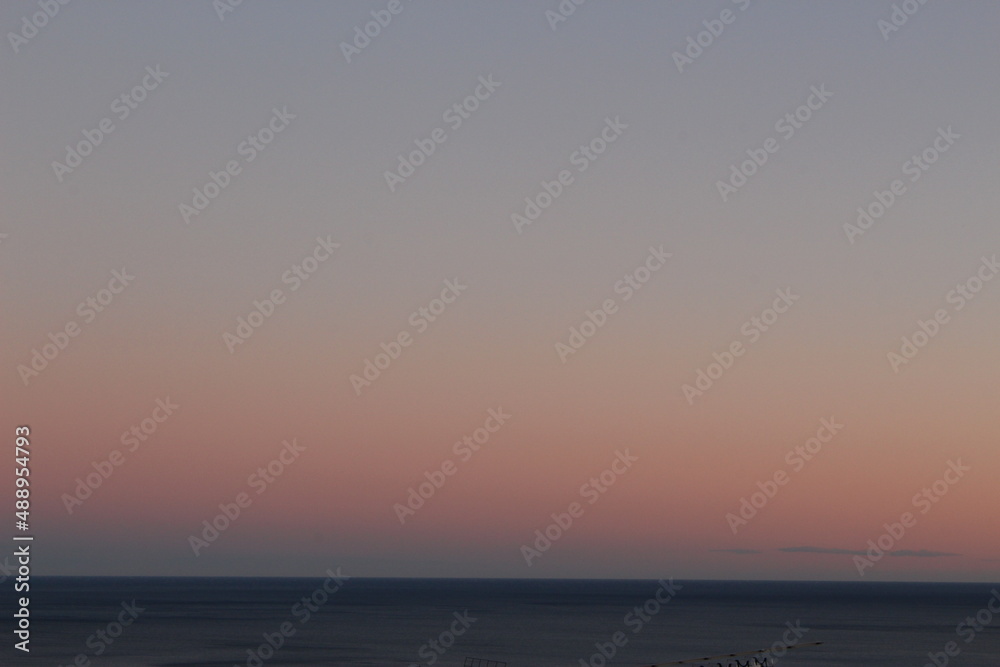 Skies at dusk over the Mediterranean (Cagnes sur Mer, France)