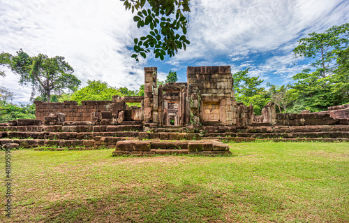 Eastern entrance of Prasat Ta Muean Thom. It is an Ancient Khmer temple in Surin province, Thailand, Southeast Asia.