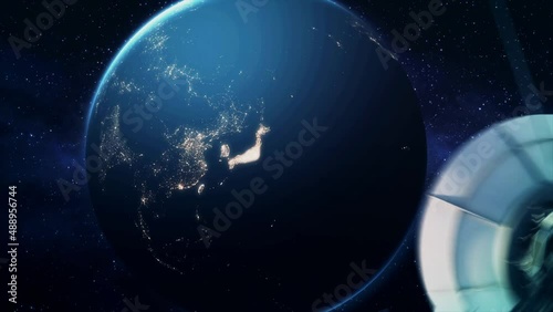 Zoom To Tokyo Night and Back To Earth