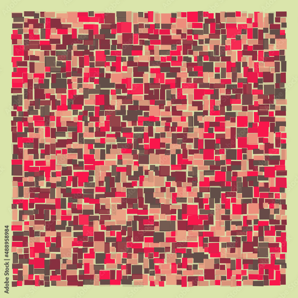 Fototapeta premium Offset Quads generative art background art illustration