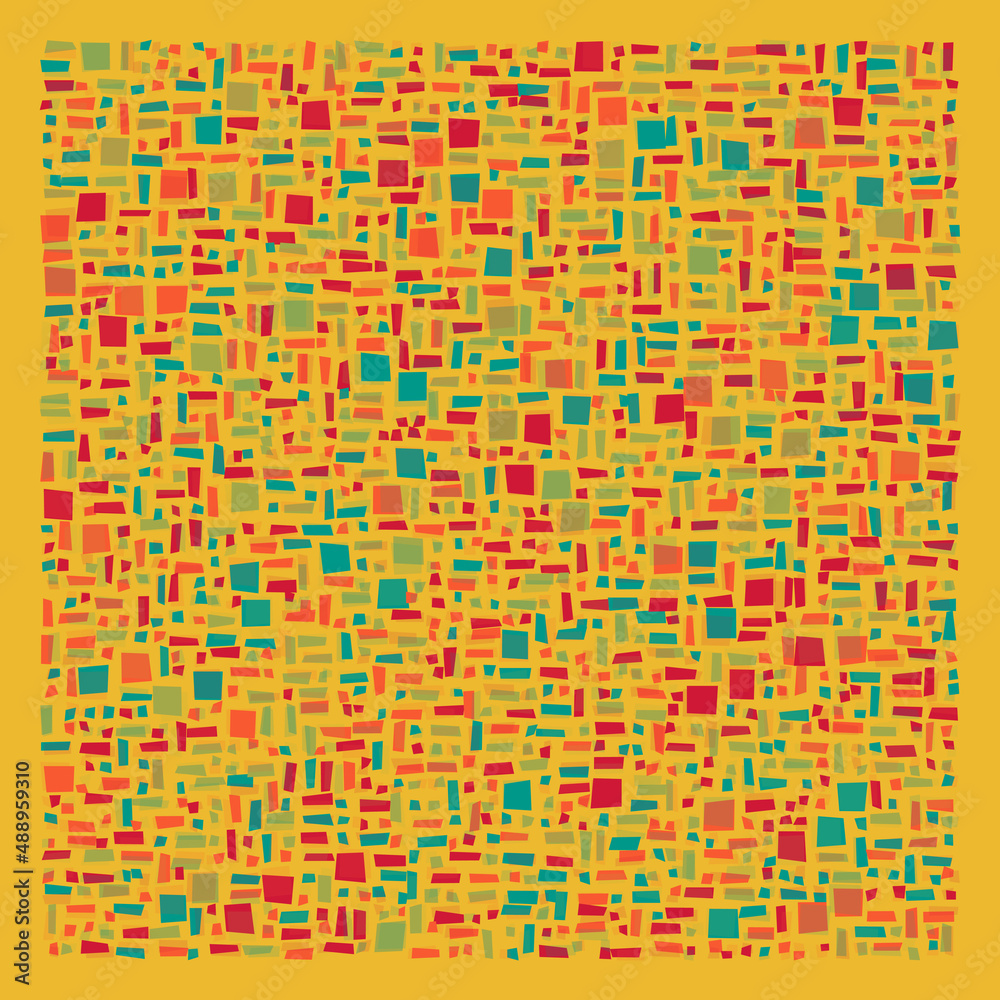 Fototapeta premium Offset Quads generative art background art illustration