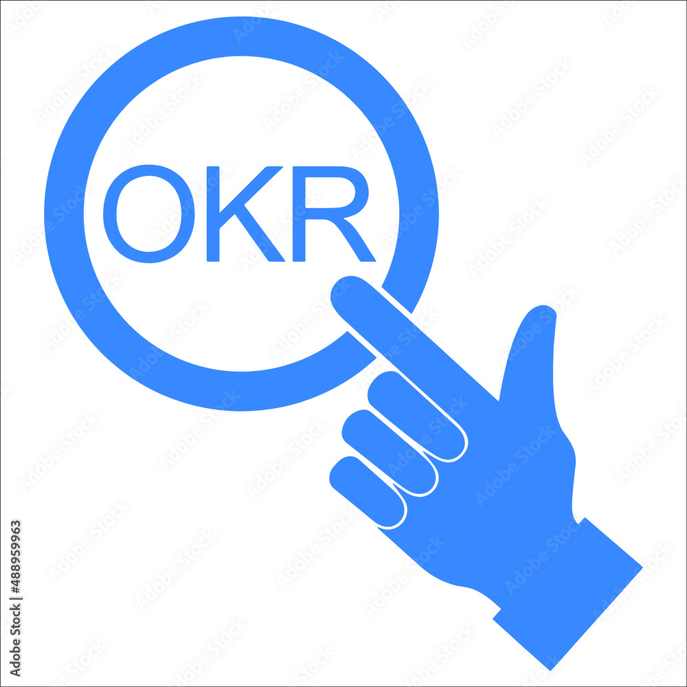 OKR - Objective Key Results acronym, New business concept OKR - Objective Key Results acronym, New business concept