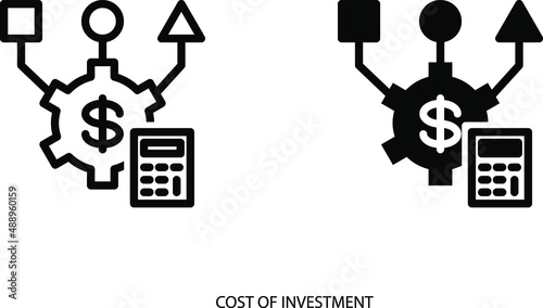 Cost of investment icon 