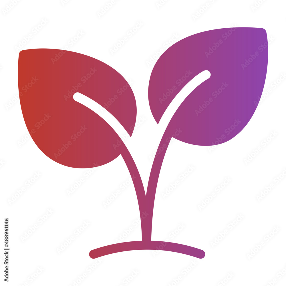 plant gradient icon plant gradient icon