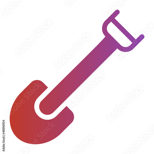 shovel gradient icon