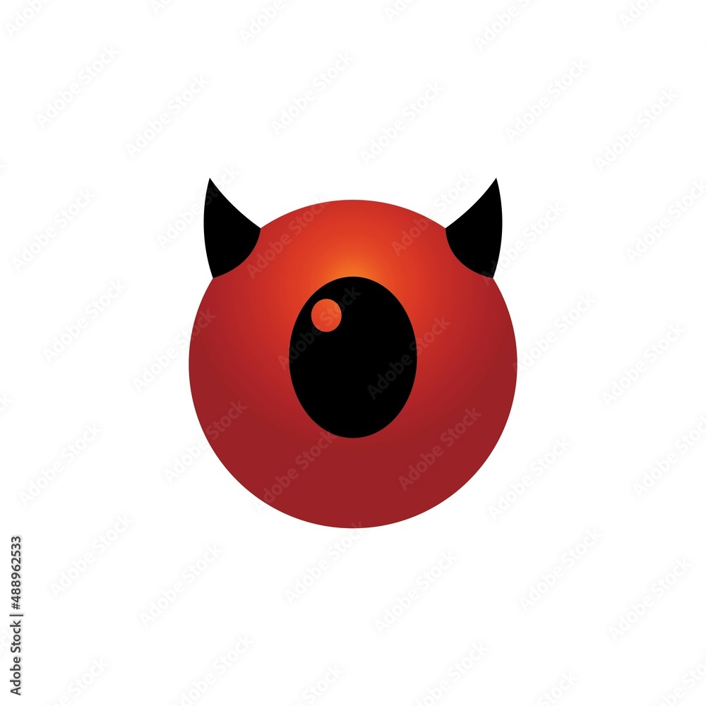 Obraz premium Devil horn Vector icon