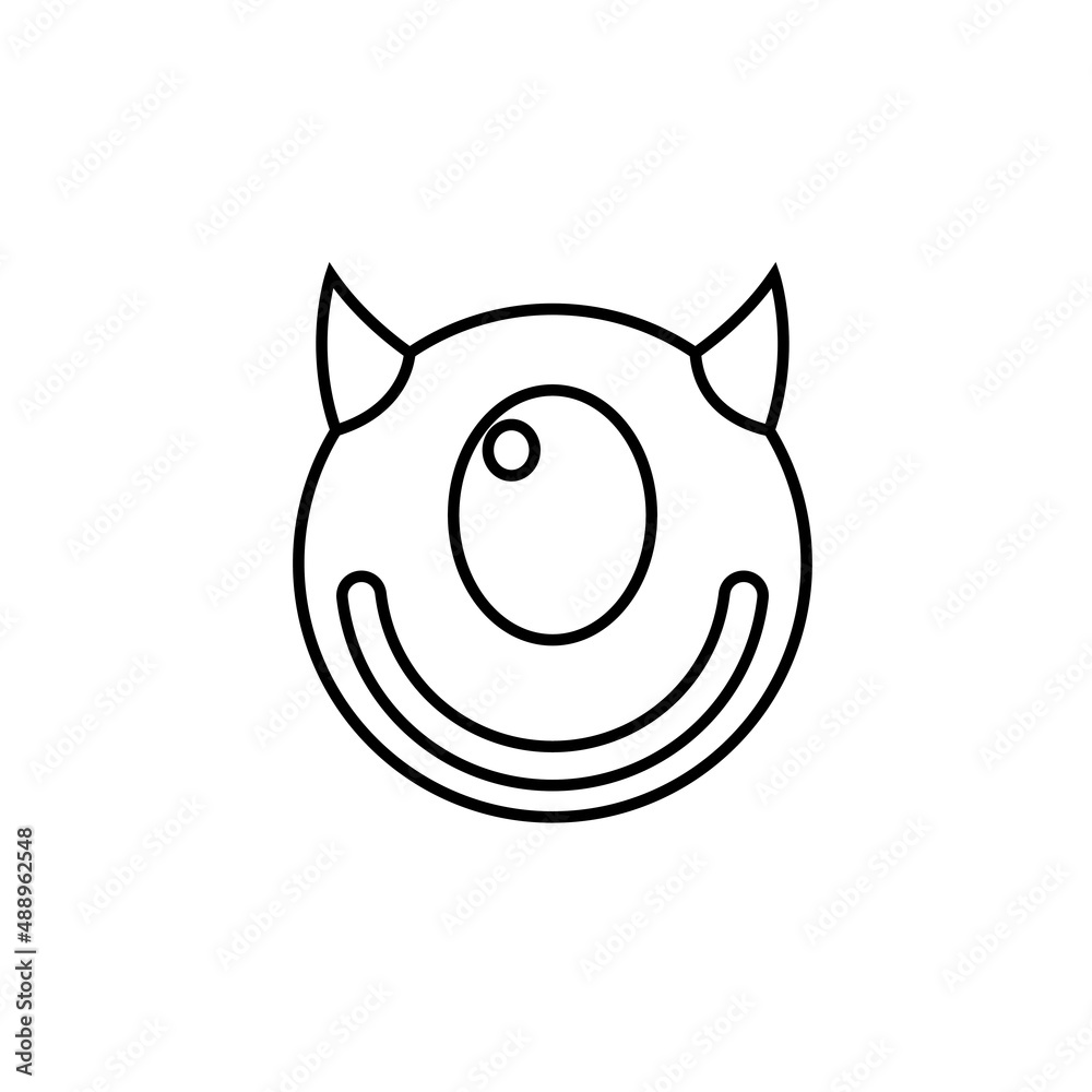 Obraz premium Devil horn Vector icon