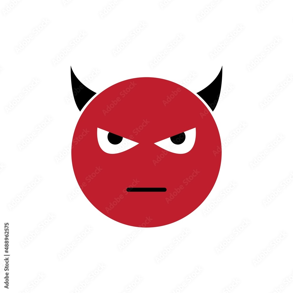 Obraz premium Devil horn Vector icon