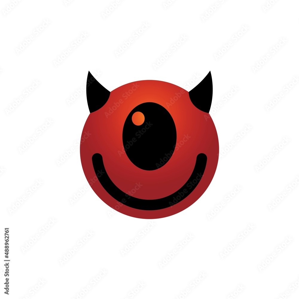 Obraz premium Devil horn Vector icon