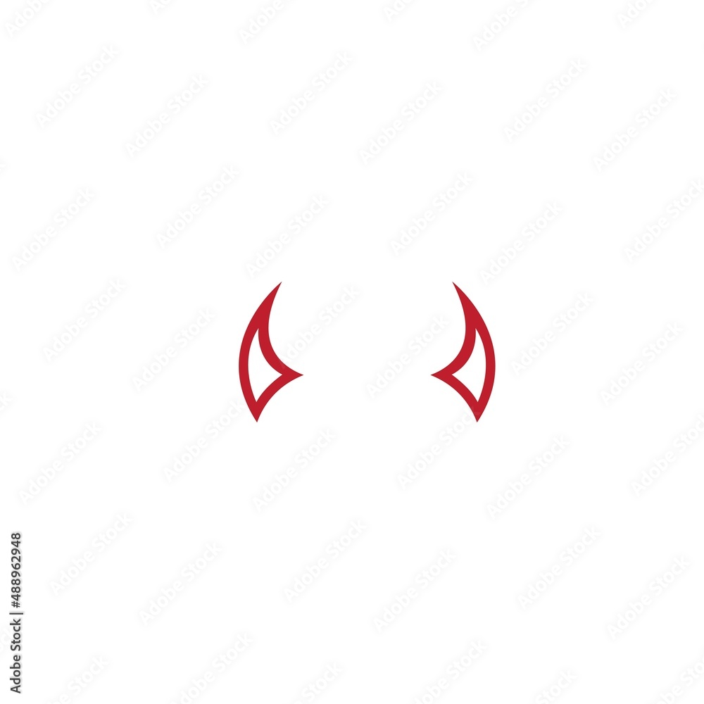 Devil horn Vector icon design template emoji emoticon Devil horn Vector icon design template emoji emoticon
