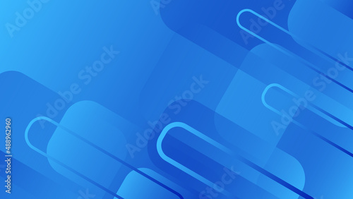 Blue geometric background. Dynamic shapes composition. Eps10 vector.