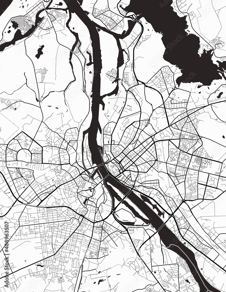 Obraz premium Riga City Map