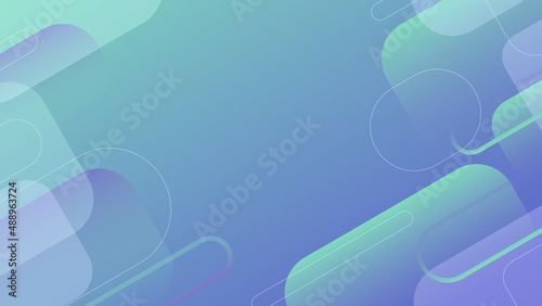 Minimal geometric background. Dynamic shapes composition. Vector