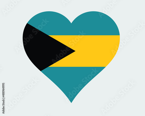 Free Download The Bahamas Heart Flag. Bahamian Love Shape Country Nation National Flag. Commonwealth of The Bahamas Banner Icon Sign Symbol. EPS Vector Illustration. - GFXLoad