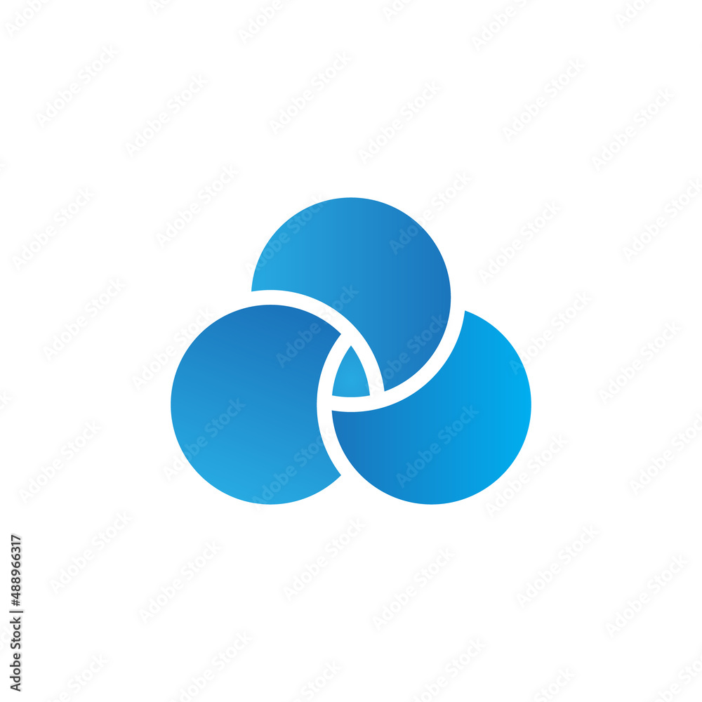 triangle cloud logo design