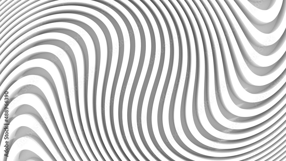 Abstract background with stripes or curved lines. 3D render Abstract background with stripes or curved lines. 3D render