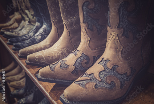 Cowboys Boots In Downtown Nashville, Tennessee