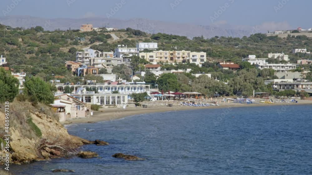 Vacation Resort in Greece is a postcard on the Mediterranean Sea in the sunshine of summer. Vacation Resort in Greece is a postcard on the Mediterranean Sea in the sunshine of summer.