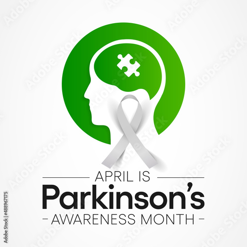 Parkinson's Disease awareness month is observed every year in April, is a brain disorder that leads to shaking, stiffness, and difficulty with walking, balance, and coordination. Vector illustration