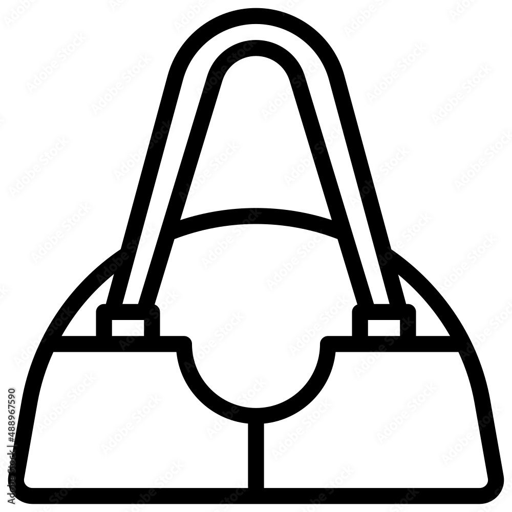 HAND BAG line icon,linear,outline,graphic,illustration