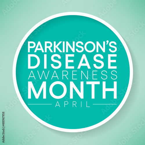 Parkinson's Disease awareness month is observed every year in April, is a brain disorder that leads to shaking, stiffness, and difficulty with walking, balance, and coordination. Vector illustration
