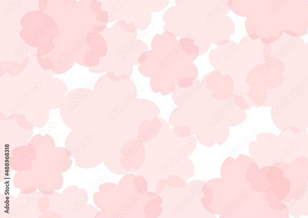 背景　桜の花柄　ピンク
