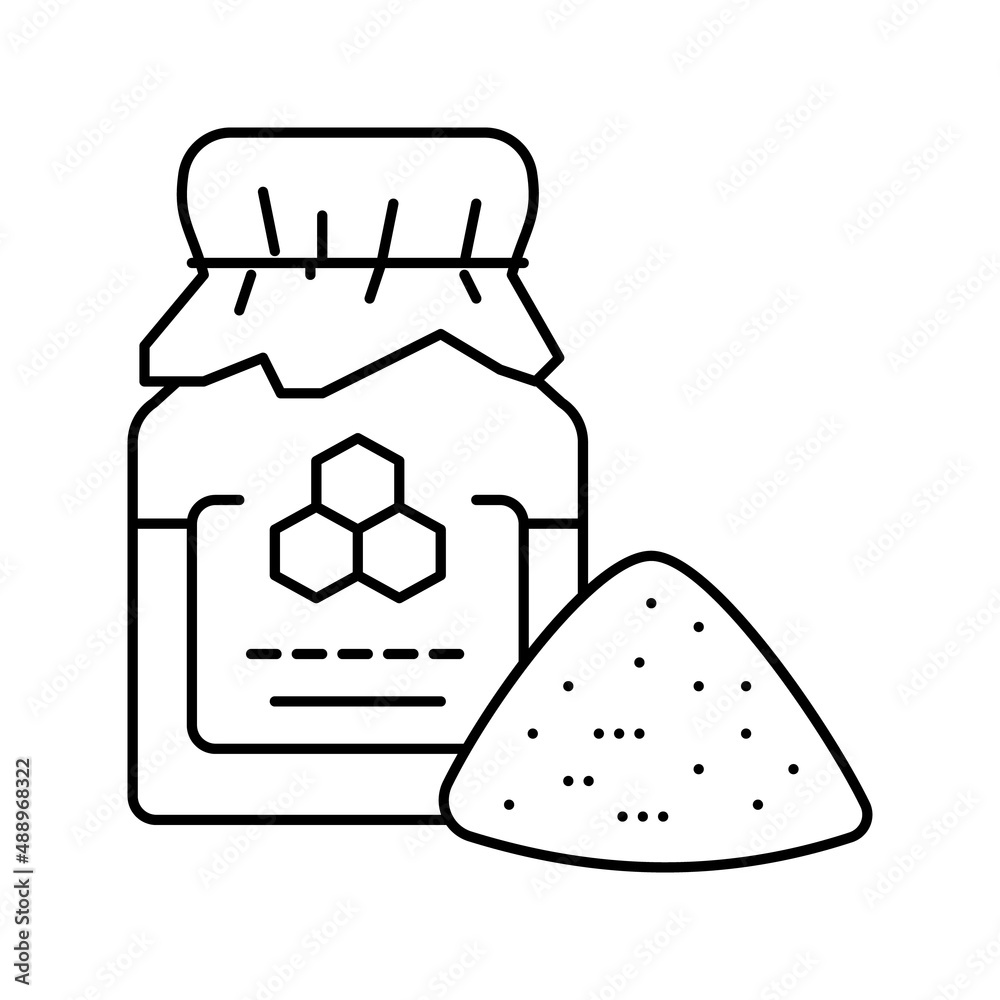nectar package beekeeping line icon vector illustration nectar package beekeeping line icon vector illustration