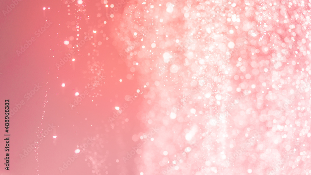 Abstract Pink bokeh defocus glitter blur background.