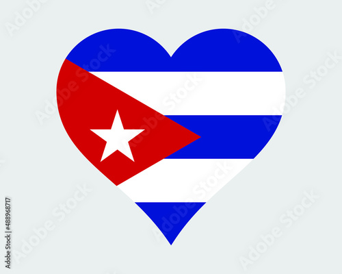 Free Download Cuba Heart Flag. Cuban Love Shape Country Nation National Flag. Republic of Cuba Banner Icon Sign Symbol. EPS Vector Illustration. - GFXLoad