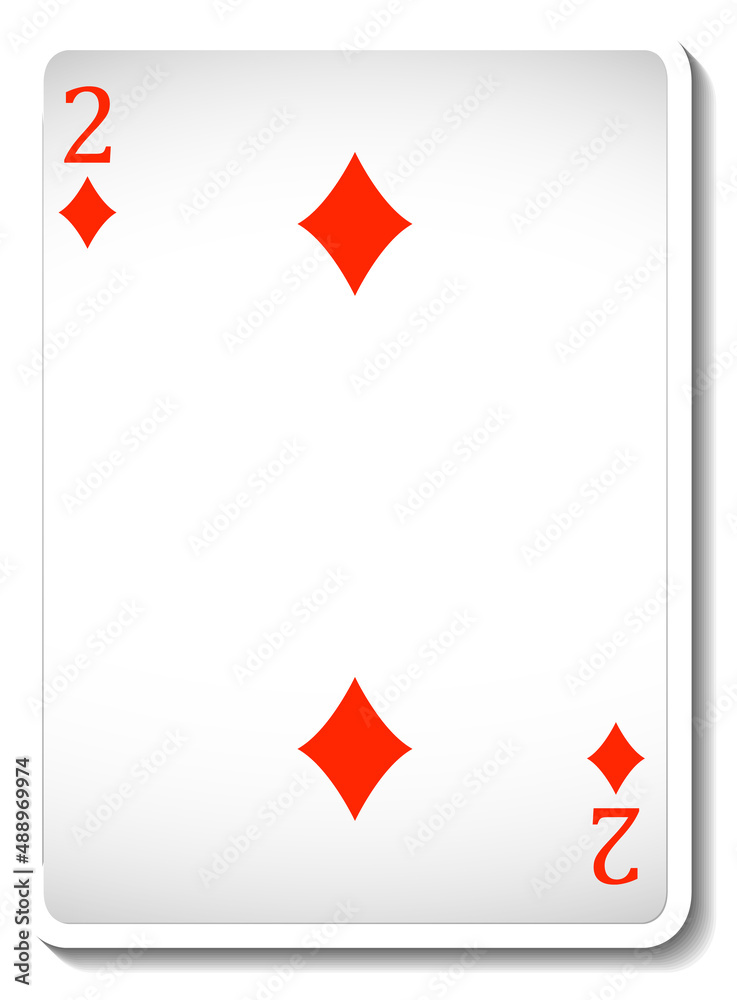 Ace of Diamonds Playing Card Isolated Ace of Diamonds Playing Card Isolated