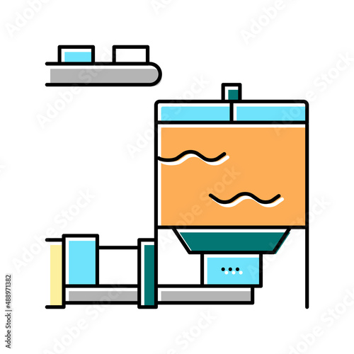 blow tank color icon vector illustration