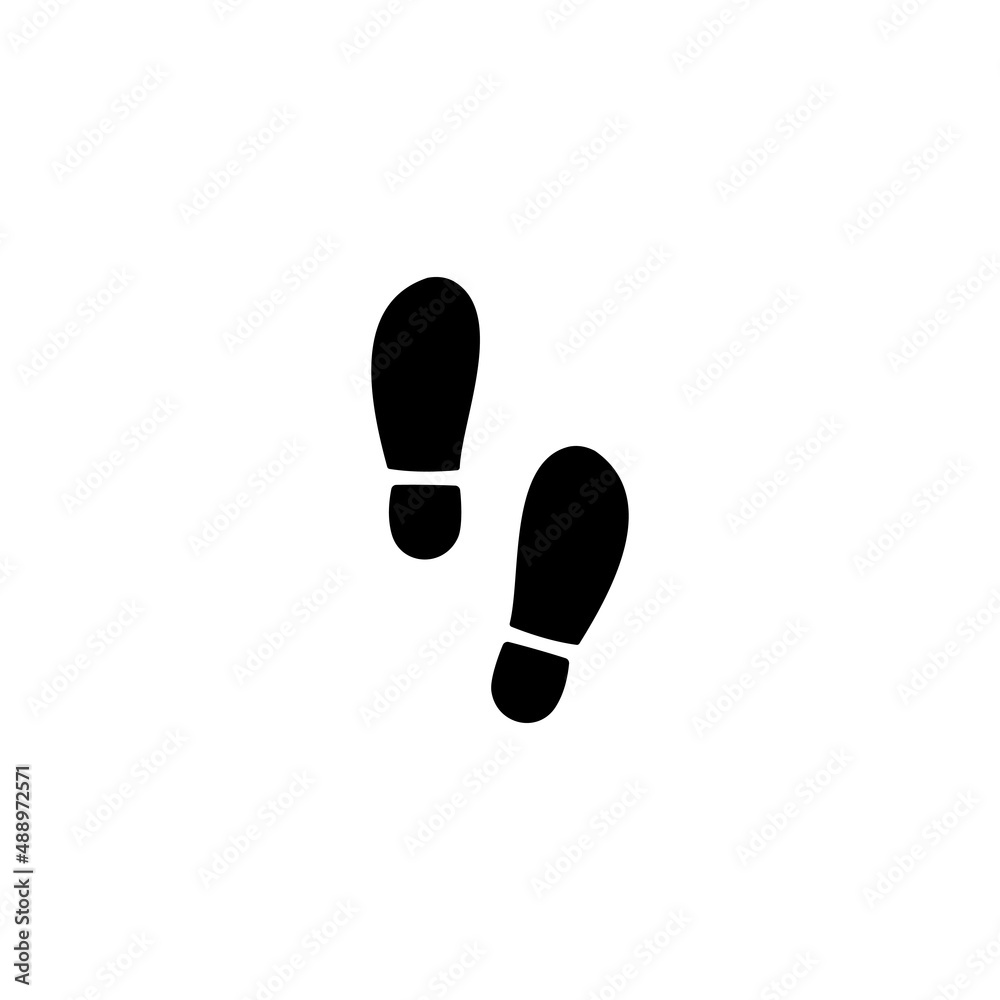 Footprints signs simple design vector Footprints signs simple design vector