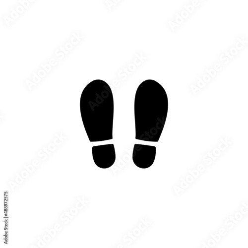 Footprints signs simple design vector