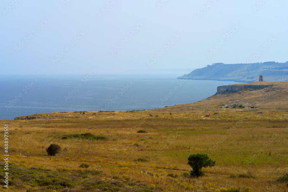 Obraz premium Coast of Salento near Otranto and Leuca at summer