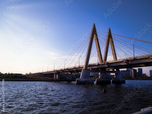 the millennium bridge over the kazanka river © Денис Родионов